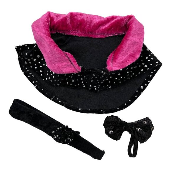 American Girl Doll Midnight Cape Headband Bow Ice Skating Figure Retired 1990’s - Picture 1 of 6